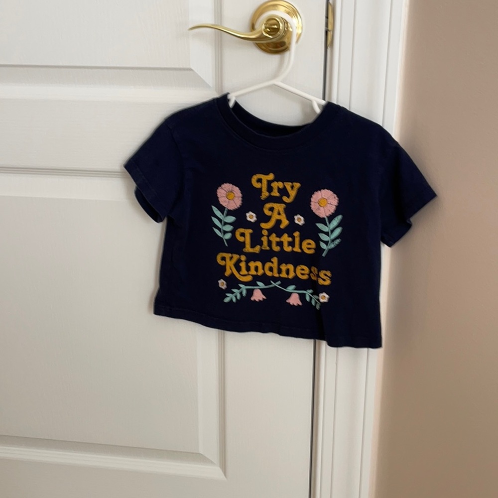 Tiny Whales brand. Cute cropped shirt